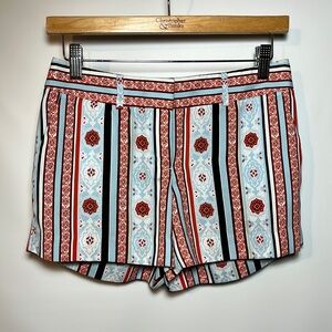 Ann Taylor Loft petites, red white and blue shorts women’s 00P fun pattern